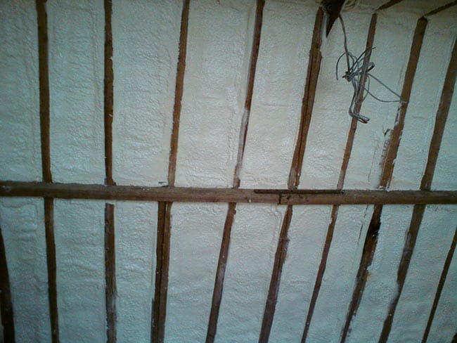 timber framed house insulation ceiling