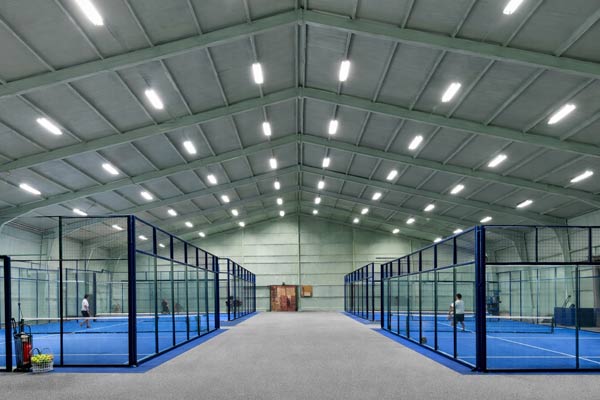 Padel court after insulation