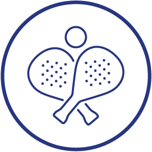 Padel court insulation icon